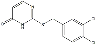 2-[(3,4-dichlorobenzyl)sulfanyl]-4(3H)-pyrimidinone Struktur