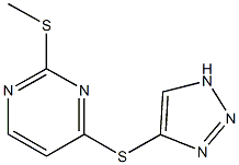 2-(methylsulfanyl)-4-(1H-1,2,3-triazol-4-ylsulfanyl)pyrimidine Struktur