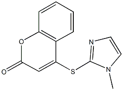 4-[(1-methyl-1H-imidazol-2-yl)sulfanyl]-2H-chromen-2-one Struktur