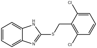 2-[(2,6-dichlorobenzyl)sulfanyl]-1H-benzimidazole Struktur