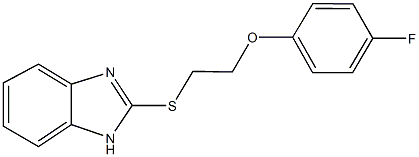 2-(1H-benzimidazol-2-ylsulfanyl)ethyl 4-fluorophenyl ether Struktur