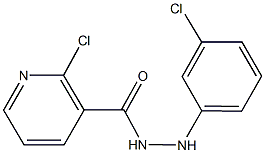 2-chloro-N'-(3-chlorophenyl)nicotinohydrazide Struktur