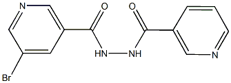 5-bromo-N'-(3-pyridinylcarbonyl)nicotinohydrazide Struktur