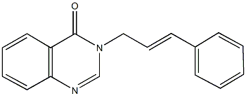 3-cinnamyl-4(3H)-quinazolinone Struktur