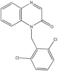 1-(2,6-dichlorobenzyl)-2(1H)-quinoxalinone Struktur