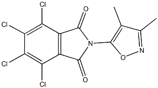 4,5,6,7-tetrachloro-2-(3,4-dimethyl-5-isoxazolyl)-1H-isoindole-1,3(2H)-dione Struktur