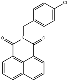 2-(4-chlorobenzyl)-1H-benzo[de]isoquinoline-1,3(2H)-dione Struktur