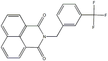 2-[3-(trifluoromethyl)benzyl]-1H-benzo[de]isoquinoline-1,3(2H)-dione Struktur