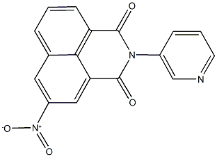 5-nitro-2-(3-pyridinyl)-1H-benzo[de]isoquinoline-1,3(2H)-dione Struktur