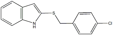 4-chlorobenzyl 1H-indol-2-yl sulfide Struktur