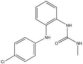 N-[2-(4-chloroanilino)phenyl]-N'-methylurea Struktur