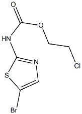 2-chloroethyl 5-bromo-1,3-thiazol-2-ylcarbamate Struktur