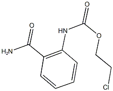 2-chloroethyl 2-(aminocarbonyl)phenylcarbamate Struktur