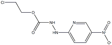 2-chloroethyl 2-{5-nitro-2-pyridinyl}hydrazinecarboxylate Struktur