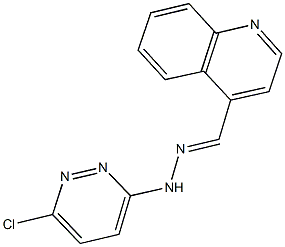 4-quinolinecarbaldehyde (6-chloro-3-pyridazinyl)hydrazone Struktur