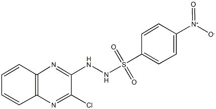 N'-(3-chloro-2-quinoxalinyl)-4-nitrobenzenesulfonohydrazide Struktur