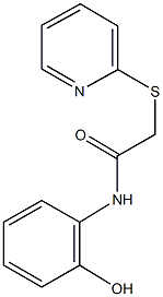 N-(2-hydroxyphenyl)-2-(2-pyridinylsulfanyl)acetamide Struktur