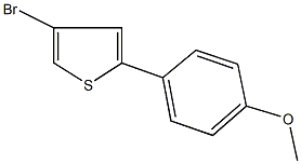 4-bromo-2-(4-methoxyphenyl)thiophene Struktur