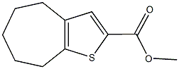 methyl 5,6,7,8-tetrahydro-4H-cyclohepta[b]thiophene-2-carboxylate Struktur