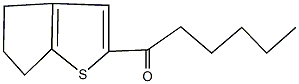 1-(5,6-dihydro-4H-cyclopenta[b]thien-2-yl)-1-hexanone Struktur