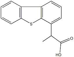 2-dibenzo[b,d]thien-4-ylpropanoic acid Struktur