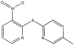 3-nitro-2-[(5-methyl-2-pyridinyl)sulfanyl]pyridine Struktur