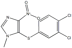 5-[(3,4-dichlorophenyl)sulfanyl]-4-nitro-1-methyl-1H-imidazole Struktur