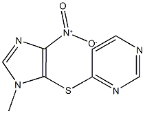 4-({4-nitro-1-methyl-1H-imidazol-5-yl}sulfanyl)pyrimidine Struktur