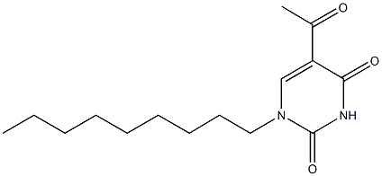 5-acetyl-1-nonyl-2,4(1H,3H)-pyrimidinedione Struktur