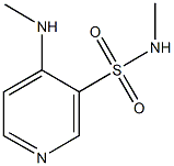 N-methyl-4-(methylamino)-3-pyridinesulfonamide Struktur