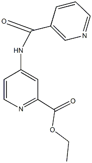 ethyl 4-[(3-pyridinylcarbonyl)amino]-2-pyridinecarboxylate Struktur