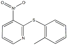 3-nitro-2-[(2-methylphenyl)sulfanyl]pyridine Struktur