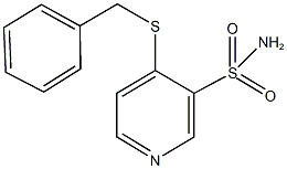 4-(benzylsulfanyl)-3-pyridinesulfonamide Struktur