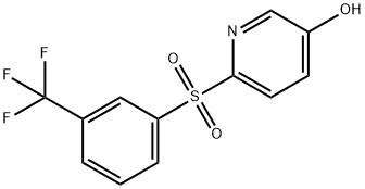 6-{[3-(trifluoromethyl)phenyl]sulfonyl}-3-pyridinol Struktur