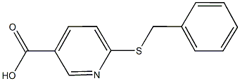 6-(benzylsulfanyl)nicotinic acid Struktur