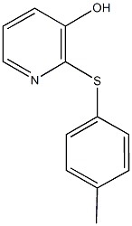 2-[(4-methylphenyl)sulfanyl]-3-pyridinol Struktur