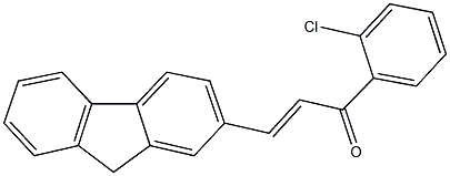 1-(2-chlorophenyl)-3-(9H-fluoren-2-yl)-2-propen-1-one Struktur