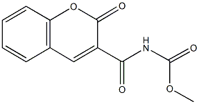 methyl (2-oxo-2H-chromen-3-yl)carbonylcarbamate Struktur