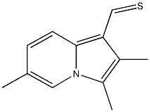 2,3,6-trimethyl-1-indolizinecarbothialdehyde Struktur