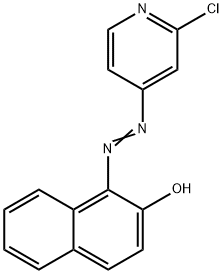 1-[(2-chloro-4-pyridinyl)diazenyl]-2-naphthol Struktur