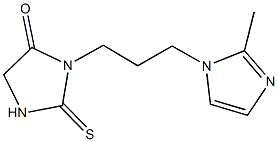 3-[3-(2-methyl-1H-imidazol-1-yl)propyl]-2-thioxo-4-imidazolidinone Struktur