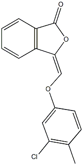 3-[(3-chloro-4-methylphenoxy)methylene]-2-benzofuran-1(3H)-one Struktur