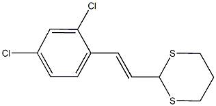 2-[2-(2,4-dichlorophenyl)vinyl]-1,3-dithiane Struktur