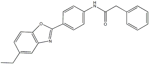 N-[4-(5-ethyl-1,3-benzoxazol-2-yl)phenyl]-2-phenylacetamide Struktur