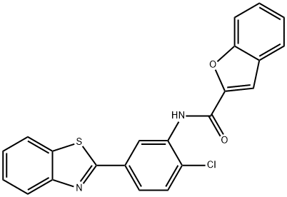 N-[5-(1,3-benzothiazol-2-yl)-2-chlorophenyl]-1-benzofuran-2-carboxamide Struktur