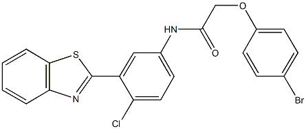 N-[3-(1,3-benzothiazol-2-yl)-4-chlorophenyl]-2-(4-bromophenoxy)acetamide Struktur