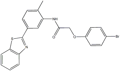 N-[5-(1,3-benzothiazol-2-yl)-2-methylphenyl]-2-(4-bromophenoxy)acetamide Struktur