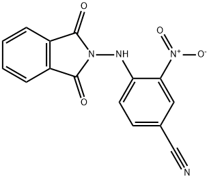 4-[(1,3-dioxo-1,3-dihydro-2H-isoindol-2-yl)amino]-3-nitrobenzonitrile Struktur