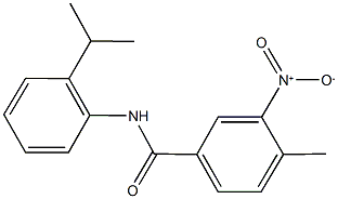 3-nitro-N-(2-isopropylphenyl)-4-methylbenzamide Struktur