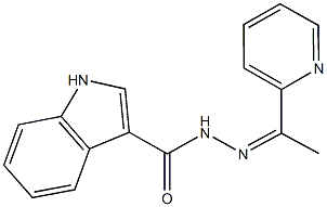 N'-[1-(2-pyridinyl)ethylidene]-1H-indole-3-carbohydrazide Struktur